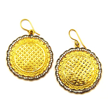 Gold Circle Earrings